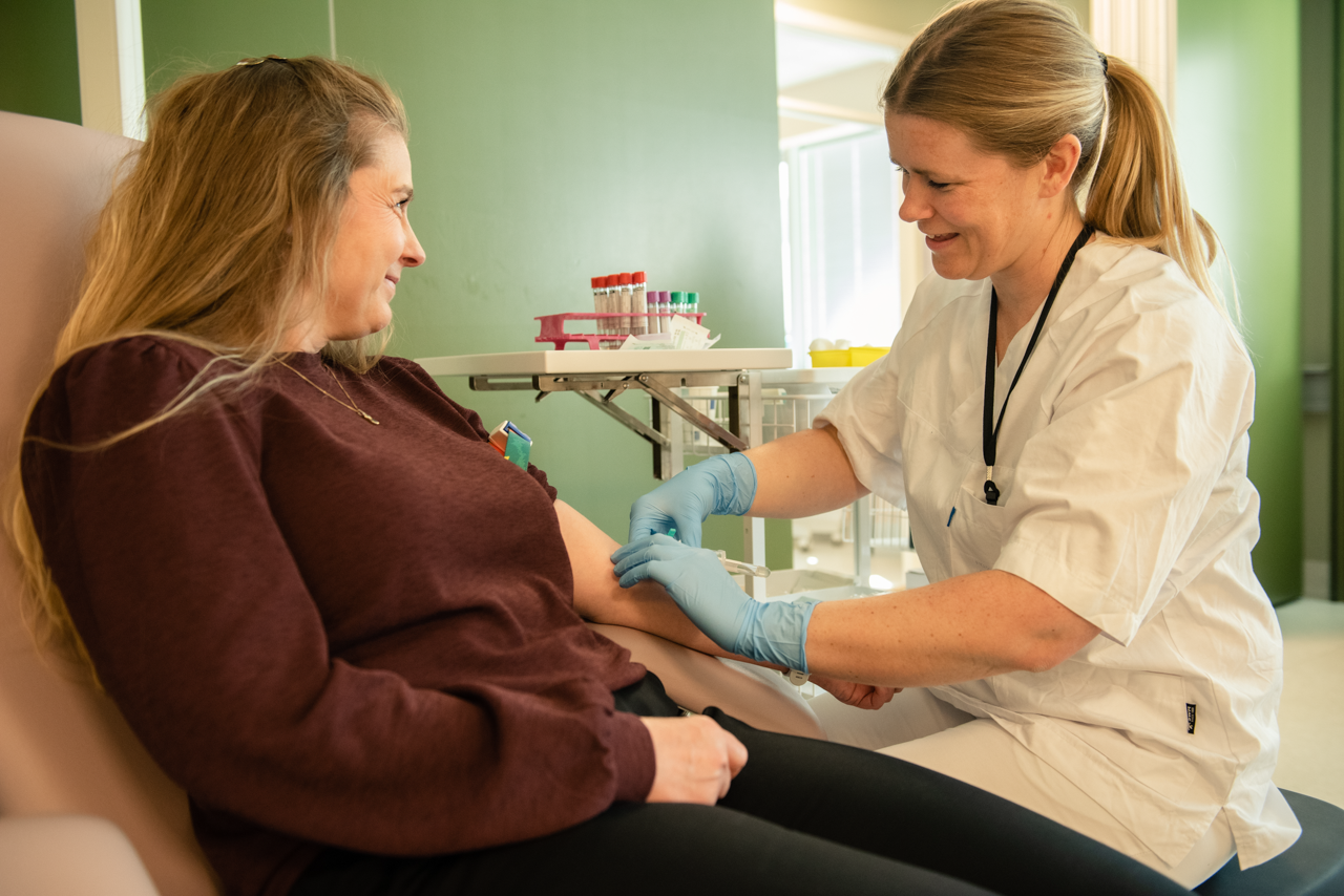A doctor attending to a patient