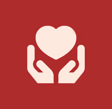 Illustrasjon av to hender som holder et hjerte.