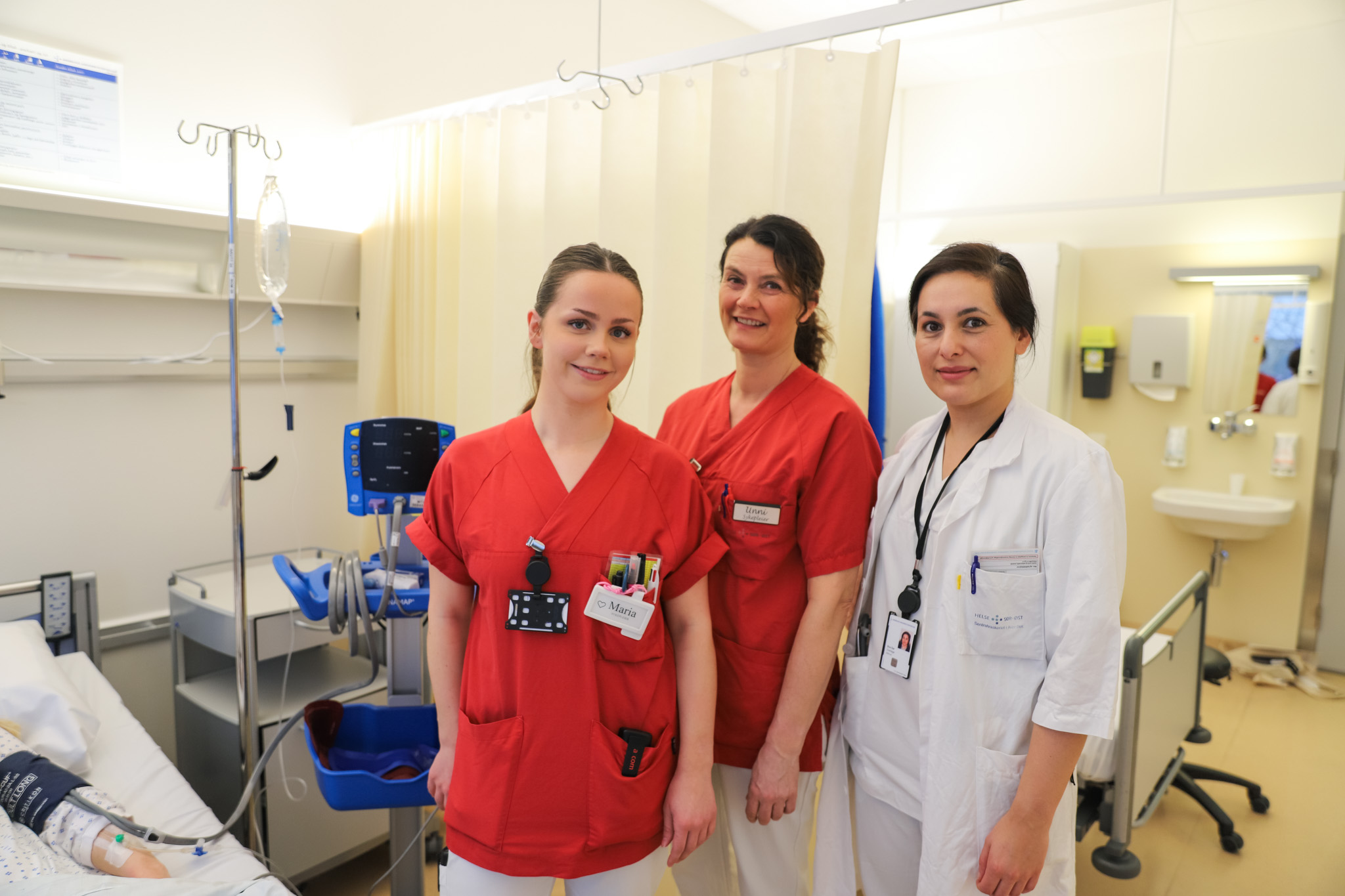 En gruppe kvinner på et sykehus