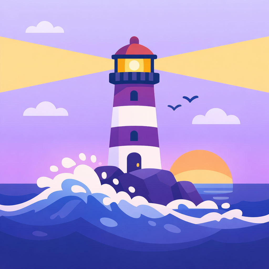 En tegneserie av et slott