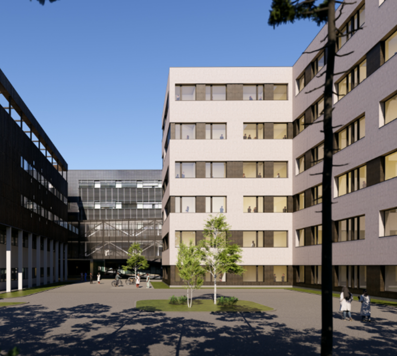 En gruppe bygninger