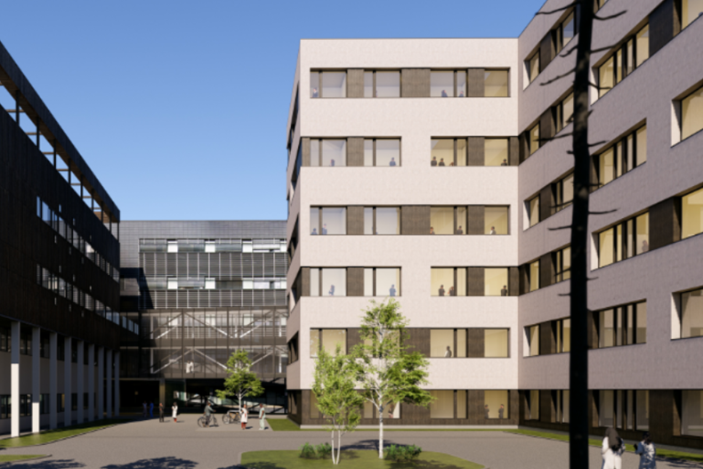En gruppe bygninger