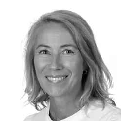 A woman smiling for the camera