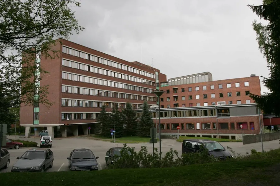 Hovedinngangen på Kongsvinger sykehus