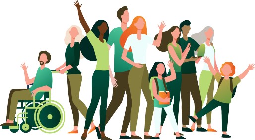 En gruppe mennesker som danser