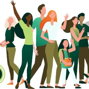 En gruppe mennesker som danser